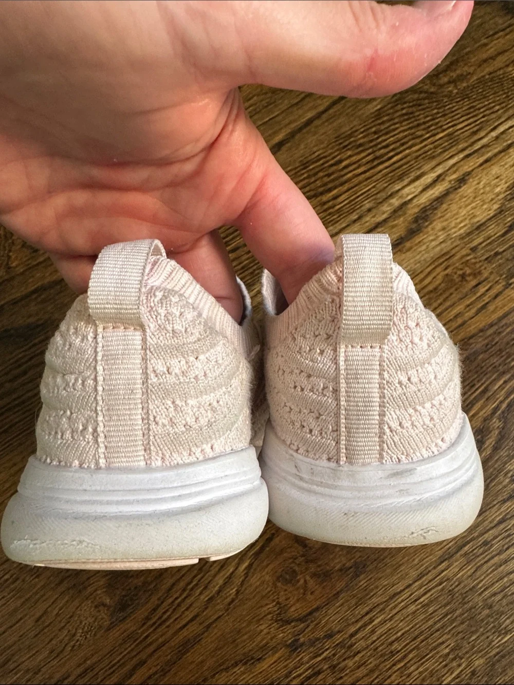 APL Knit Slip-On Sneakers in Light Blush